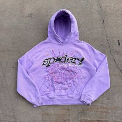 Sp5der Hoodie Purple Sweatshirt
