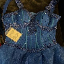 Quinceanera Dress Size Small Royal blue