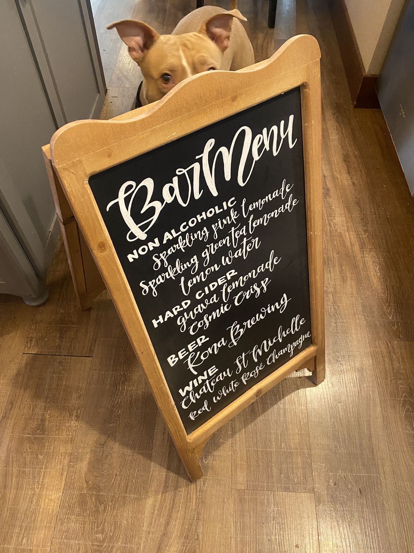 Chalk Wedding Sign