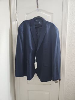Coofandy Men's Blazer, Navy,  4XL