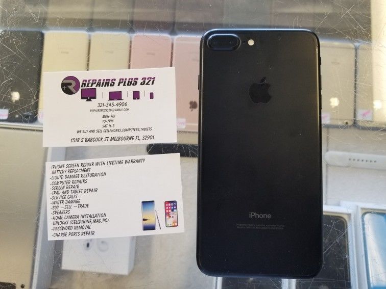 Unlocked Black iPhone 7 Plus 32gb