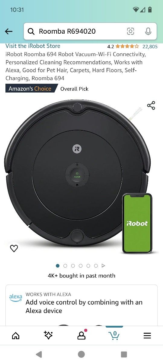 Brand New Roomba 694020