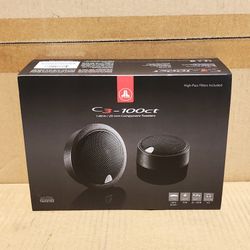 JL Audio C3 Car Speakers Set 1" Convertible Component Silk Dome Tweeters 225 Watts C3-100CT 🚨 Payment Options Available 🚨 No Credit Needed 🚨 