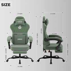 Ergonomic Gaming Chair Video Gamer Chairs Gaming Computer Chairs Gamer Chairs for Adults Massage