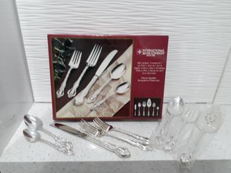 Vintage Countess silverplate flatware 45 piece set from International Silver year 1969 never used