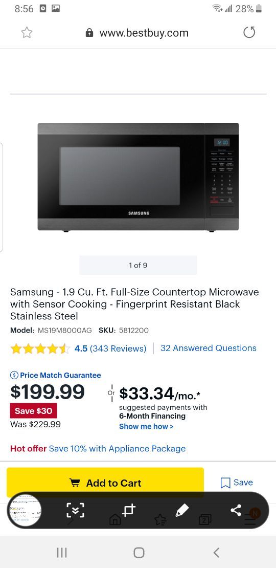 Microwave samsung