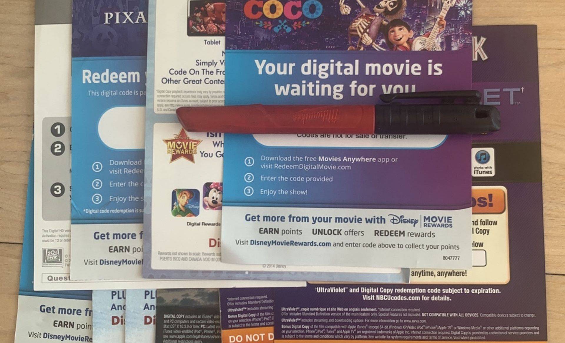 Digital Movie Codes Part 3———-$5 Each.