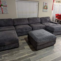 New 6 Piece XL Modular Sectional Couch! Free Delivery 🚚!