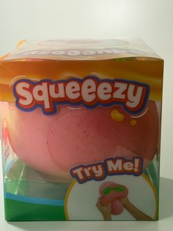 Squeezy pink sensory squish toy