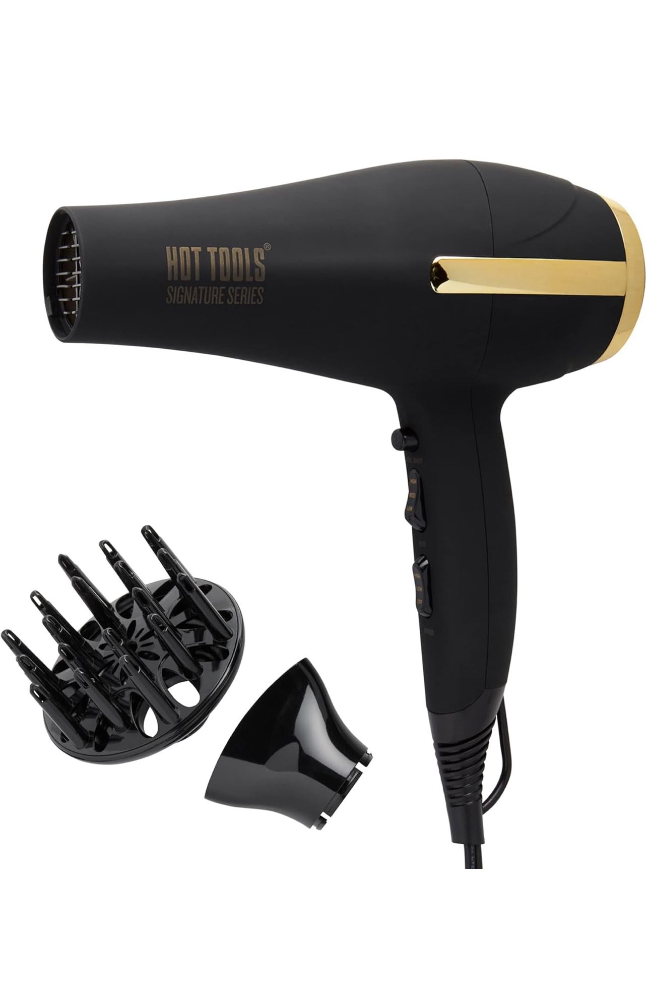 Hot Tools Pro Signature Ionic Ceramic Hair Dryer | Lightweight with Professional Blowout Results