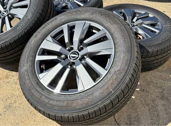 FREE DELIVERY NEW SET 4x OEM 2025 NISSAN PATHFINDER SL 18X8 WHEELS RIMS KUMHO 255/60/18 99%