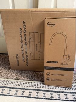 Brand new WaterDrop multistage water filtration system and water filter faucet