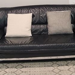 Black Leather Sofa