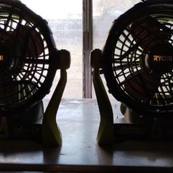 RYOBI CORDED AND BATTERY POWERED FANS 