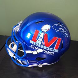 Odell Beckham Jr. Signed Rams Super Bowl Helmet