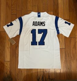 White Los Angeles rams adams fearsome Jersey