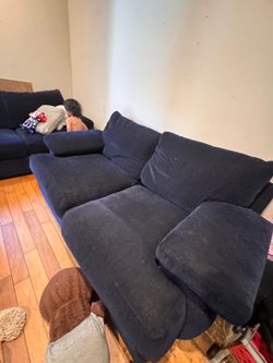 Blue couches