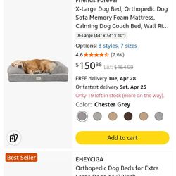 forever friends, Large dog bed , never used $85