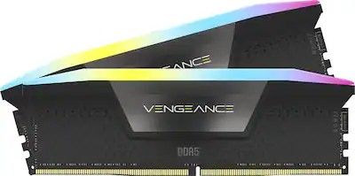 CORSAIR - VENGEANCE RGB 64GB (2x32GB) DDR5 6400MHz C32 UDIMM Desktop Memory