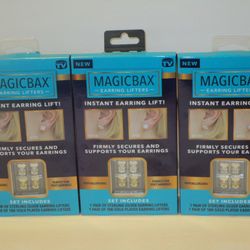 (3) HIGH QUALITY As Seen On TV Magicbax Earring Lifters