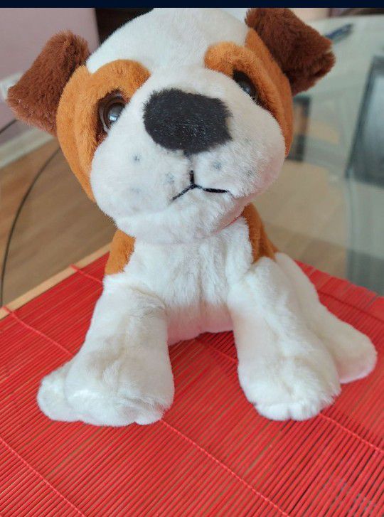 Barking Boxer Puppy From  GUND. 10" Tall. Nice Gift For Valentine's Day.
