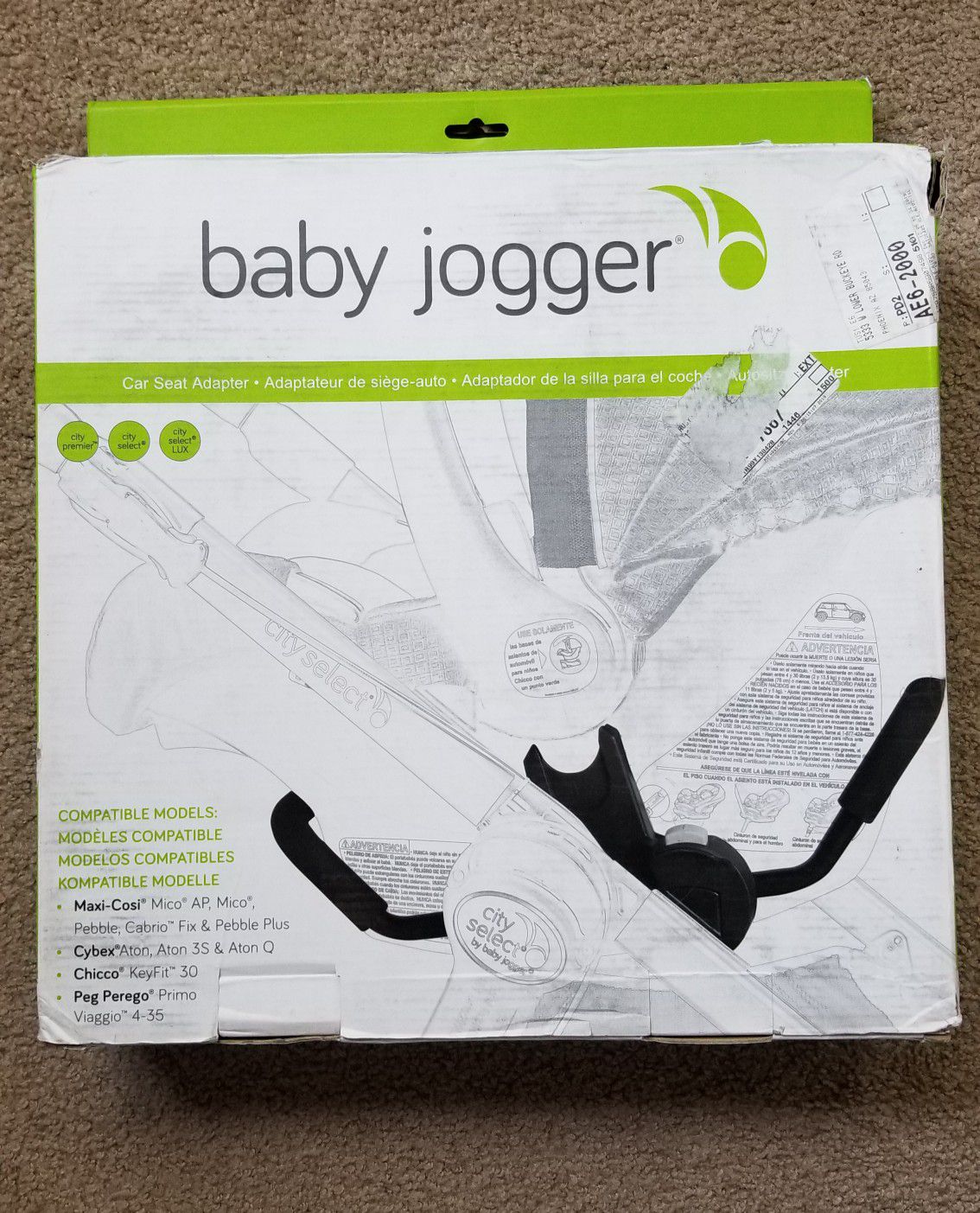 Baby jogger car seat adapter for City Premier/City Select/City Select LUX