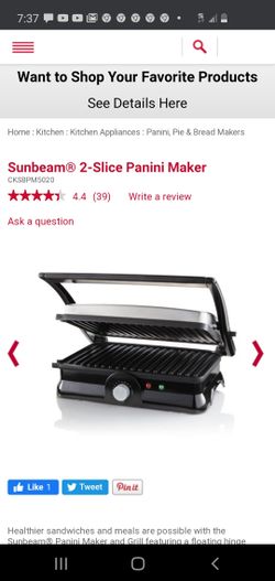 New panini press, moving and i have to down size. 15$