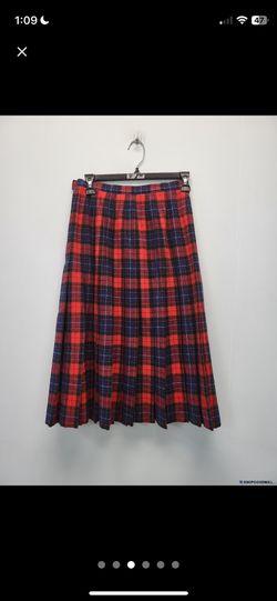 Pendleton Manson Tartan Plaid Wool Skirt 8