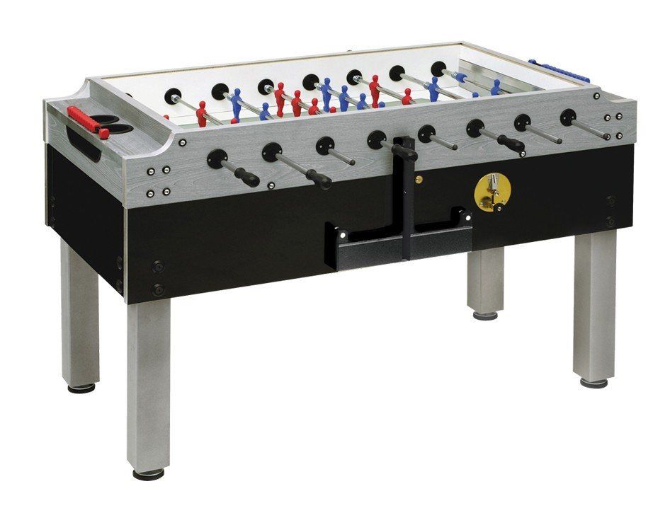 Garlando Olympic Silver Coin-Operated Foosball Table (Indoor)  