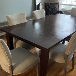 Pier 1 Dining Table, With Matching (2) Buffet Cabinets, 6 Chairs 