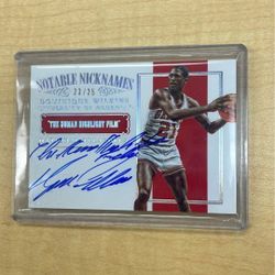 2021-22 Panini National Treasures Dominique Wilkins Notable Nicknames; SN#23/25