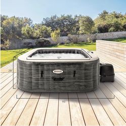 INTEX PureSpa Greystone Deluxe Saltwater Spa Set