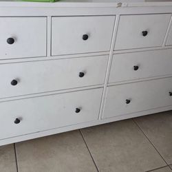 IKEA White Dresser With 8 Drawers