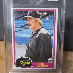 1981 Topps Kirk Gibson Beckett 8.5