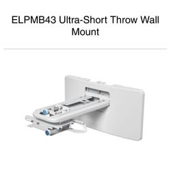 Epson ELPMB43 Short Throw Projector Mount w/ Extended Covers and Mounting Plate
