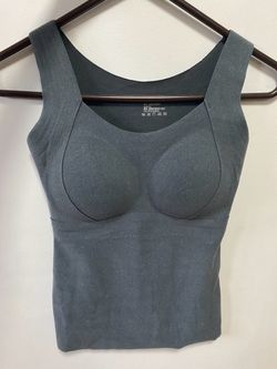 Women Thermal Tank Top With Bra Size S