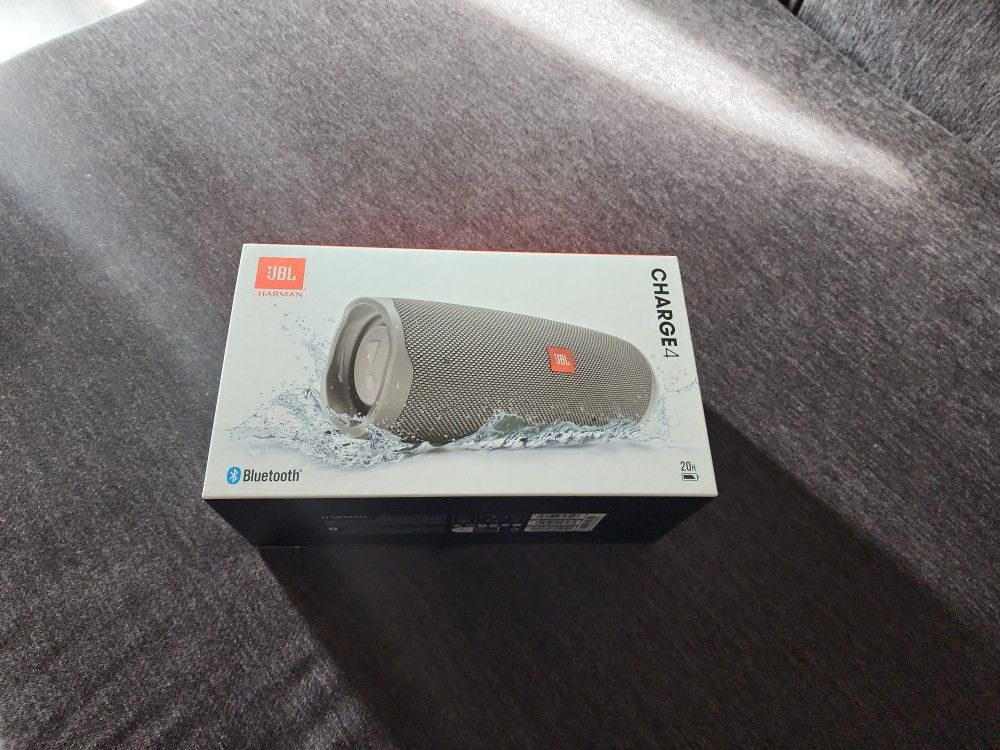 Grey Jbl Charge Speker New Minimal Use With Open Box