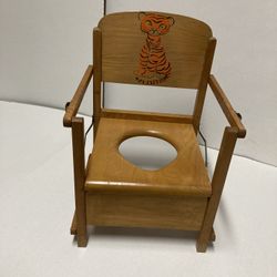 Vintage Woden Potty Chair