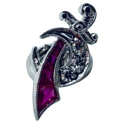 Antique 14K White Gold and diamons