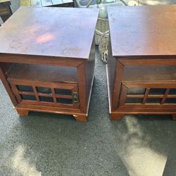 Two Matching Nightstands, Side Tables