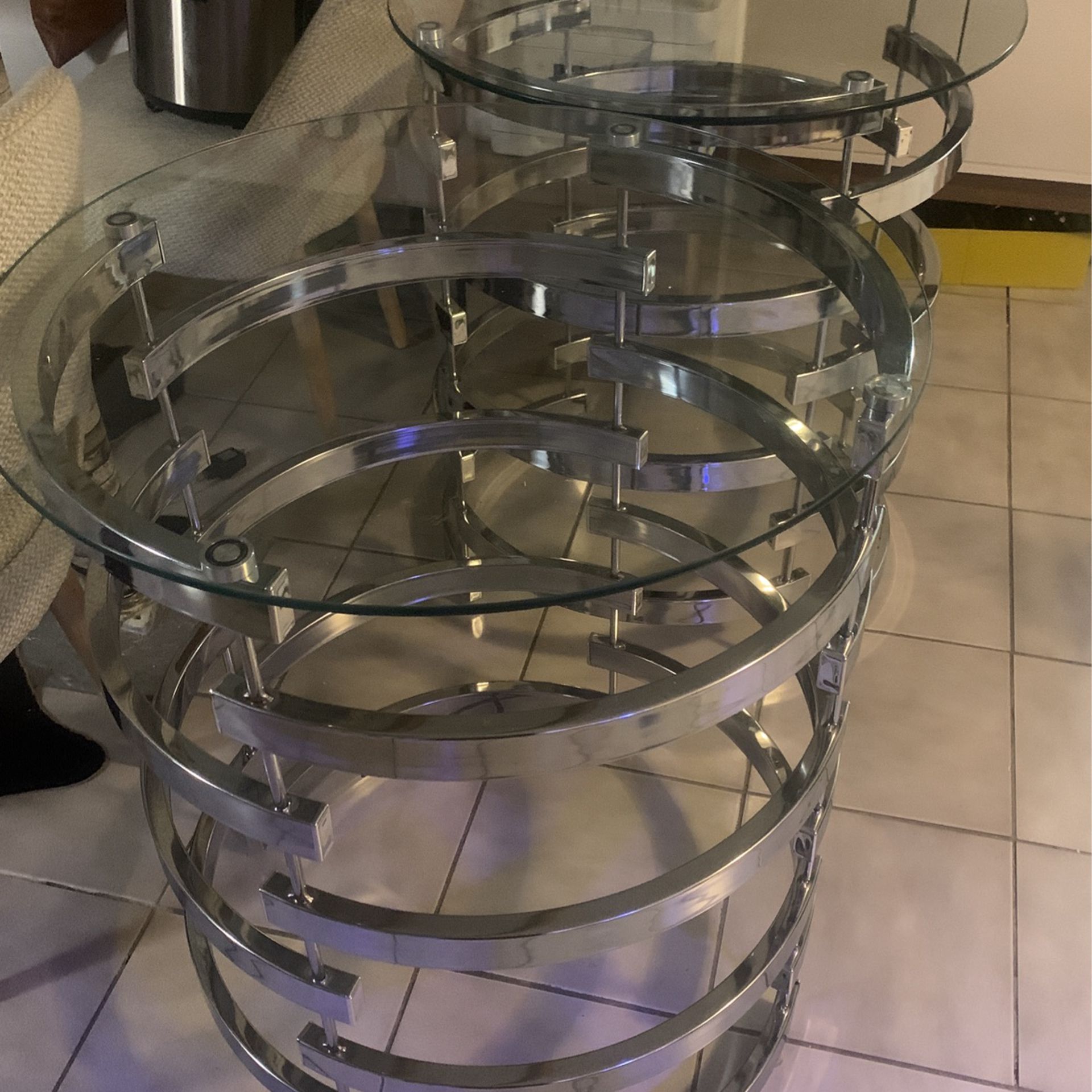 End Table Silver 