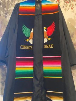 estola de graduacion de Mexico bordada