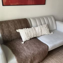 Modern Light Tan Foldable Loveseat Sofa - Great Condition!