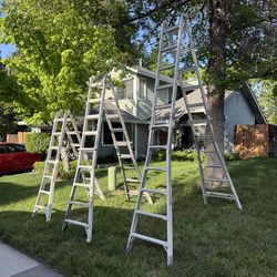 3 multi adjustable Ladders