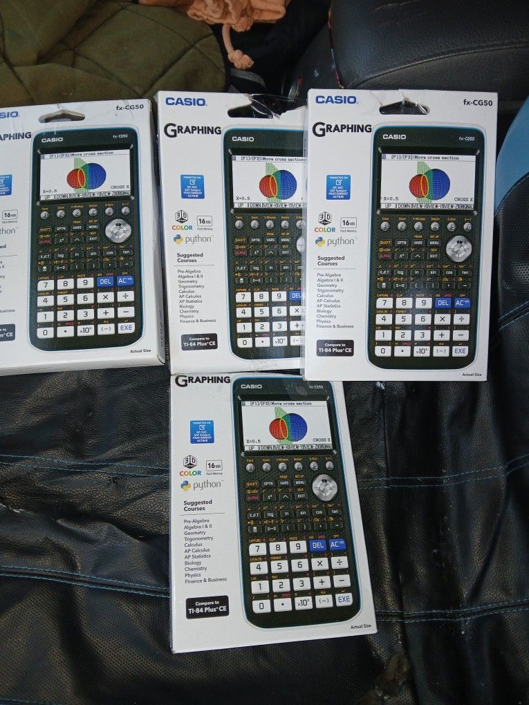 4 Casio fx-CG Graphing Calculators
