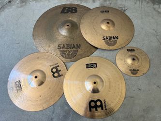 Cymbals complete set.  Drum