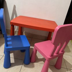 Kids Tablet And Chair IKEA 