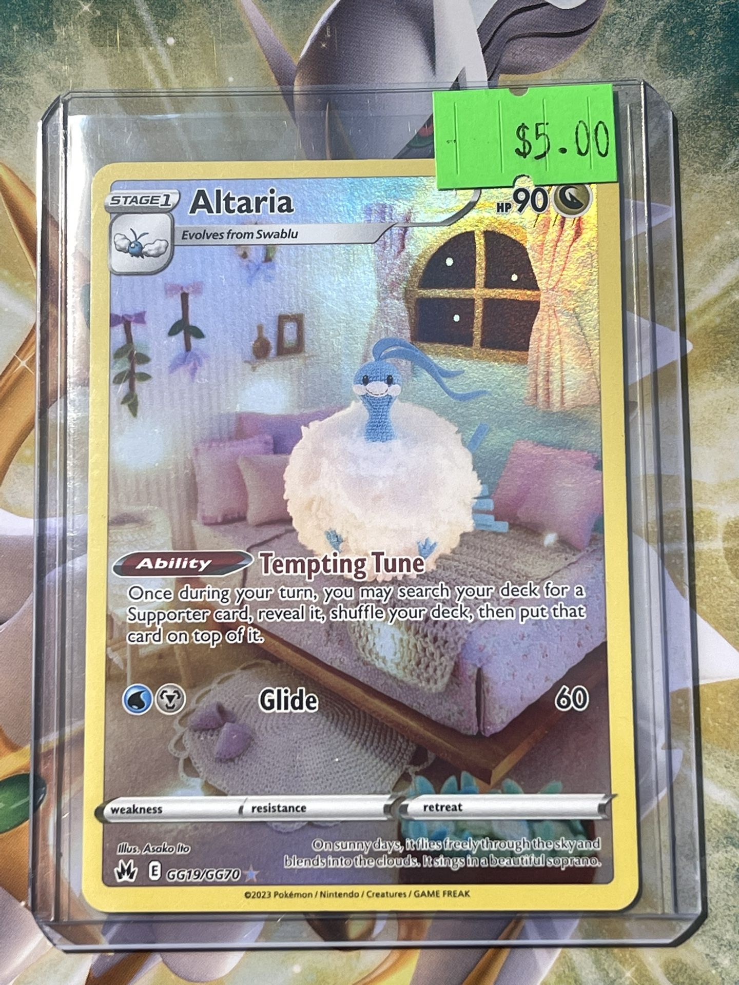 Altaria Gg19 Full Art Crown Zenith