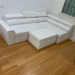 Like New Modern Sectional And Reclining Sofa