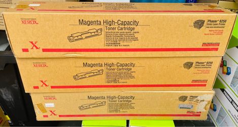 Xerox Phaser 6250 toner black, cyan,yellow,magenta are available